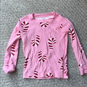 Carter's Pink Candy Cane Long Sleeve Tee